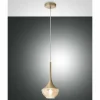 Luminaires Fabas Luce Suspension Fabas Luce Apollo Laiton, 1 lumière