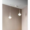 Luminaires Fabas Luce Suspension Fabas Luce Apollo Blanc, 2 lumières