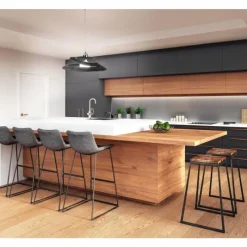 Luminaires Fabas Luce Suspension Fabas Luce Aragon Noir, 1 lumière