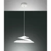 Luminaires Fabas Luce Suspension Fabas Luce Aragon LED Blanc, 1 lumière