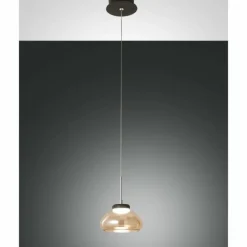 Luminaires Fabas Luce Suspension Fabas Luce Arabella LED Noir, 1 lumière