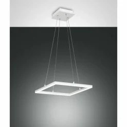 Luminaires Fabas Luce Suspension Fabas Luce Bard LED Blanc, 1 lumière