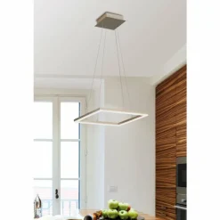 Luminaires Fabas Luce Suspension Fabas Luce Bard LED Or, 1 lumière