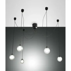 Luminaires Fabas Luce Suspension Fabas Luce Blog LED Noir, 1 lumière