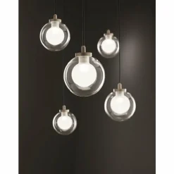 Luminaires Fabas Luce Suspension Fabas Luce Blog LED Or, Noir, 1 lumière