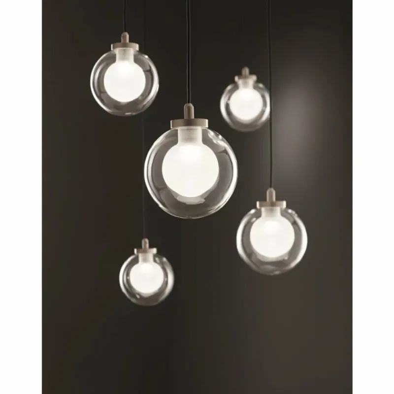 Luminaires Fabas Luce Suspension Fabas Luce Blog LED Or, Noir, 1 lumière