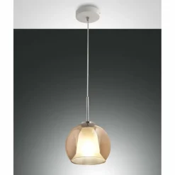 Luminaires Fabas Luce Suspension Fabas Luce Bretagna Blanc, 1 lumière* Suspensions
