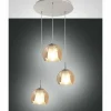 Luminaires Fabas Luce Suspension Fabas Luce Bretagna Blanc, 3 lumières* Suspensions