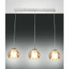 Luminaires Fabas Luce Suspension Fabas Luce Bretagna Blanc, 3 lumières* Suspensions
