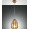 Luminaires Fabas Luce Suspension Fabas Luce Britton Laiton, 1 lumière