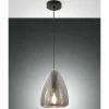 Luminaires Fabas Luce Suspension Fabas Luce Britton Noir, 1 lumière