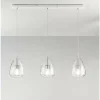 Luminaires Fabas Luce Suspension Fabas Luce Britton Blanc, 3 lumières