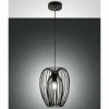 Lampes Vintages & Rétros-Luminaires Fabas Luce Suspension Fabas Luce Camp Noir, 1 lumière