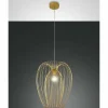 Lampes Dorées-Luminaires Fabas Luce Suspension Fabas Luce Camp Or, 1 lumière