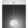 Lampes À Boules-Luminaires Fabas Luce Suspension Fabas Luce Corvara Blanc, 1 lumière