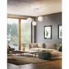 Lampes À Boules-Luminaires Fabas Luce Suspension Fabas Luce Corvara Blanc, 3 lumières