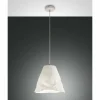 Luminaires Fabas Luce Suspension Fabas Luce Crumple Blanc, 1 lumière* Suspensions