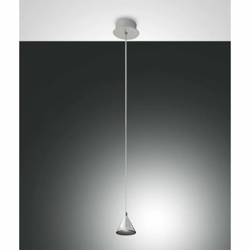 Luminaires Fabas Luce Suspension Fabas Luce Delta LED Aluminium, 1 lumière* Éclairage Led