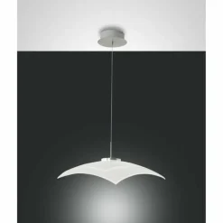 Luminaires Fabas Luce Suspension Fabas Luce Desus LED Nickel mat, 1 lumière