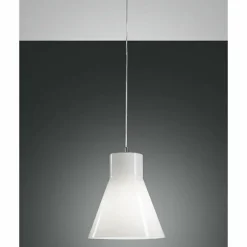 Luminaires Fabas Luce Suspension Fabas Luce DIANA Chrome, 1 lumière