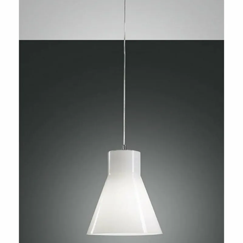 Luminaires Fabas Luce Suspension Fabas Luce DIANA Chrome, 1 lumière