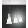 Luminaires Fabas Luce Suspension Fabas Luce DIANA Chrome, 3 lumières