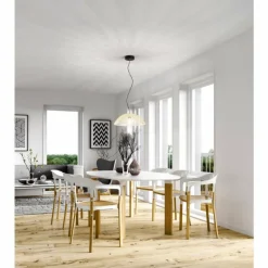 Luminaires Fabas Luce Suspension Fabas Luce Diamond Noir, 1 lumière