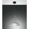 Suspension Verre Fumé-Luminaires Fabas Luce Suspension Fabas Luce Diamond Noir, 1 lumière