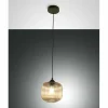 Luminaires Fabas Luce Suspension Fabas Luce Dock Noir, 1 lumière