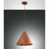 Style Boho-Chic-Luminaires Fabas Luce Suspension Fabas Luce Esino Bois foncé, 1 lumière
