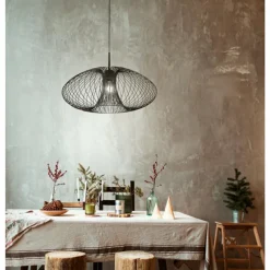 Lampes Vintages & Rétros-Luminaires Fabas Luce Suspension Fabas Luce Fassa Noir, 1 lumière