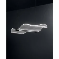 Luminaires Fabas Luce Suspension Fabas Luce Fenice LED Noir, 1 lumière* Éclairage Led