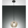 Luminaires Fabas Luce Suspension Fabas Luce Gallura Noir, 1 lumière
