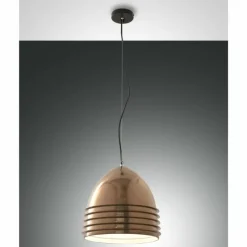 Luminaires Fabas Luce Suspension Fabas Luce Gavia Noir, 1 lumière* Suspensions