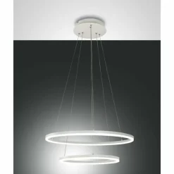 Luminaires Fabas Luce Suspension Fabas Luce Giotto LED Blanc, 1 lumière