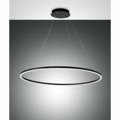 Luminaires Fabas Luce Suspension Fabas Luce Giotto LED Noir, 1 lumière* Éclairage Led