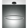 Luminaires Fabas Luce Suspension Fabas Luce Giotto LED Noir, 1 lumière