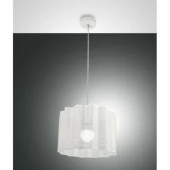 Luminaires Fabas Luce Suspension Fabas Luce Glicine Blanc, 1 lumière* Suspensions