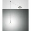 Luminaires Fabas Luce Suspension Fabas Luce Isabella LED Chrome, Nickel mat, 1 lumière* Éclairage Led