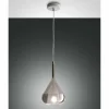 Suspension Verre Fumé-Luminaires Fabas Luce Suspension Fabas Luce Lila Fumé, 1 lumière