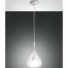Luminaires Fabas Luce Suspension Fabas Luce Lila Blanc, 1 lumière
