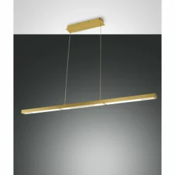 Luminaires Fabas Luce Suspension Fabas Luce Ling LED Laiton, 1 lumière* Suspensions