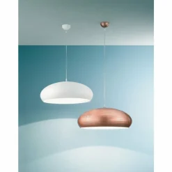 Luminaires Fabas Luce Suspension Fabas Luce Lodge Blanc, 1 lumière* Suspensions