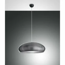 Luminaires Fabas Luce Suspension Fabas Luce Lodge Gris, 1 lumière* Suspensions