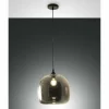 Suspension Verre Fumé-Luminaires Fabas Luce Suspension Fabas Luce Maia Noir, 1 lumière