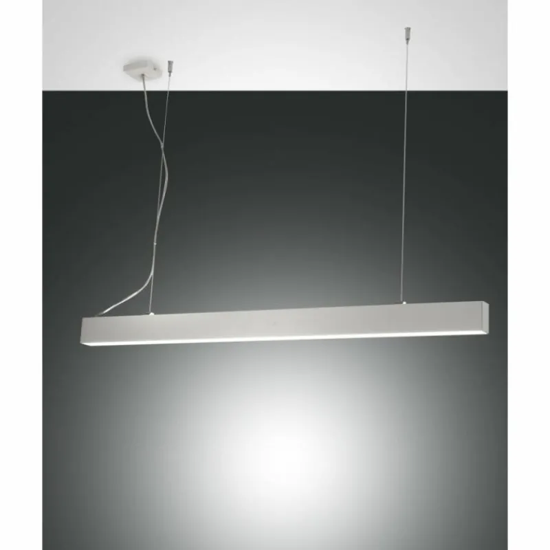 Luminaires Fabas Luce Suspension Fabas Luce Next LED Blanc, 2 lumières* Éclairage Led