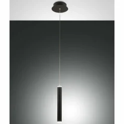 Luminaires Fabas Luce Suspension Fabas Luce Prado LED Noir, 1 lumière* Suspensions