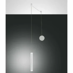 Luminaires Fabas Luce Suspension Fabas Luce Prado LED Blanc, 1 lumière* Éclairage Led