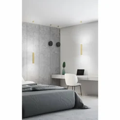 Luminaires Fabas Luce Suspension Fabas Luce Prado LED Laiton, Noir, 1 lumière* Éclairage Led