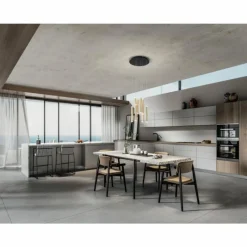 Lampes Dorées-Luminaires Fabas Luce Suspension Fabas Luce Prado LED Or, Noir, 8 lumières